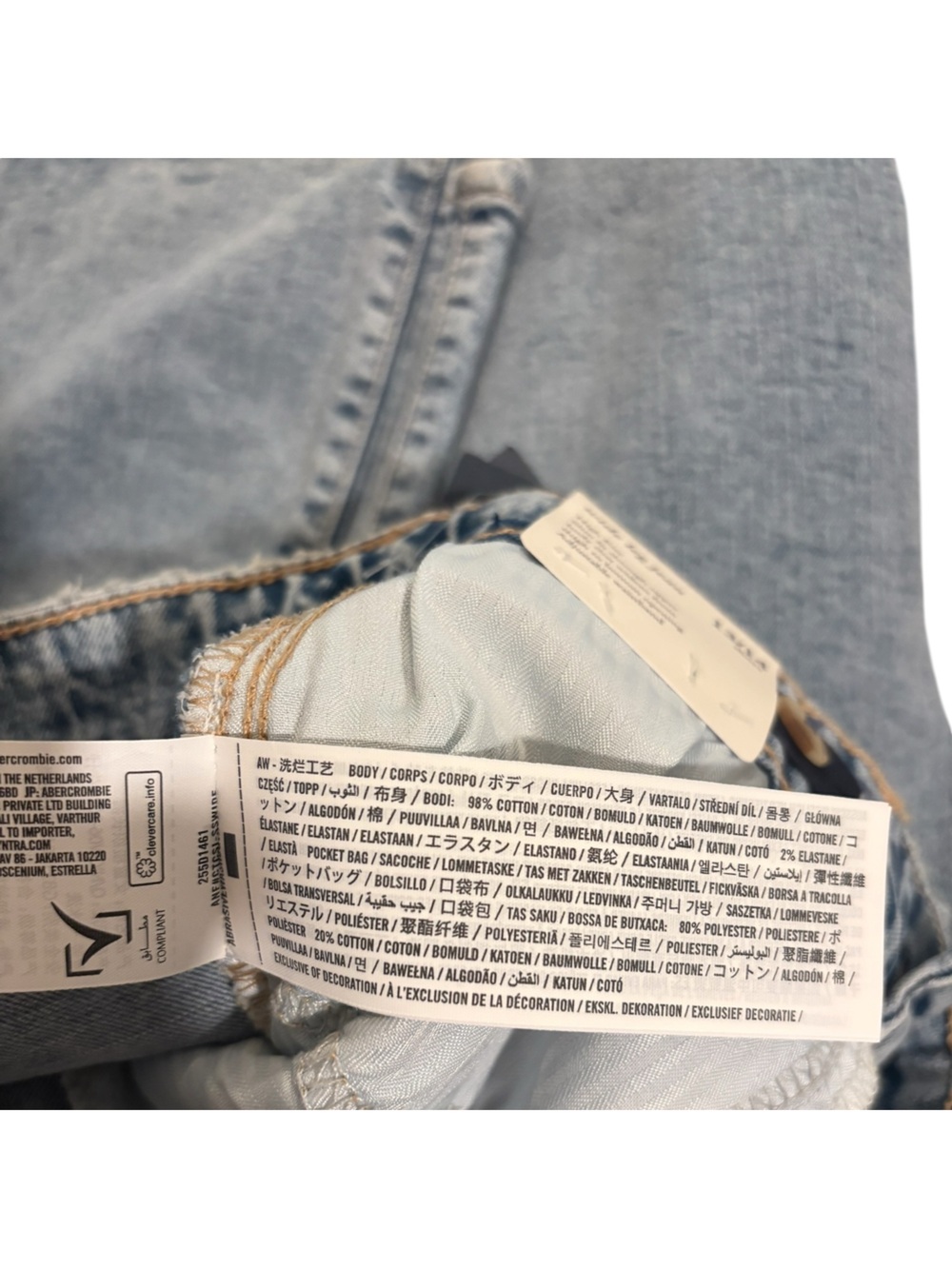 Abercrombie Kids High Rise Wide Leg Jeans - Picture 14 of 14